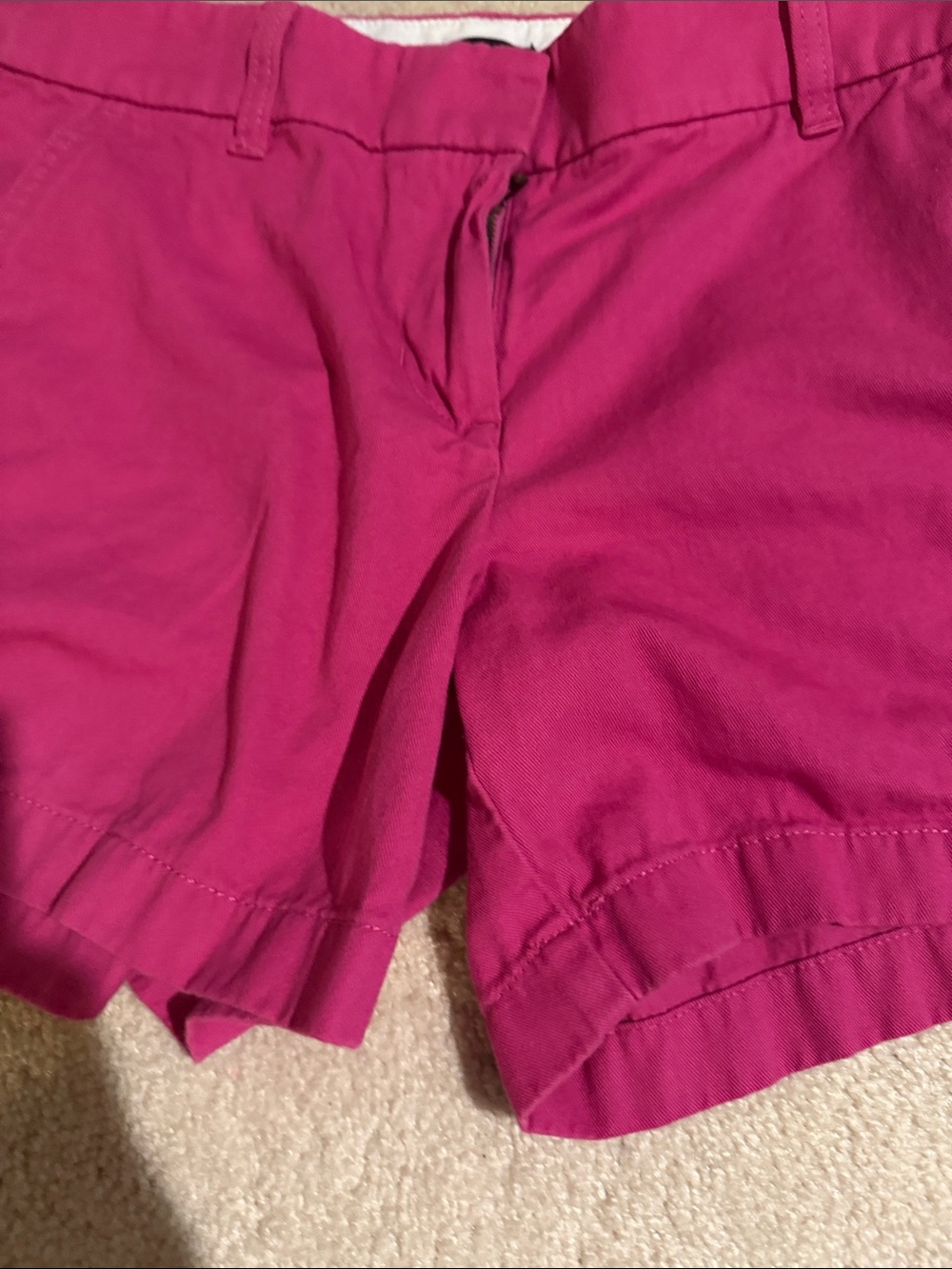 J. Crew Hot Magenta Cotton Bermuda Shorts - Picture 4 of 4